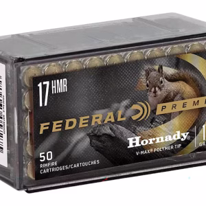 Federal Premium V-Shok 17 Hornady Magnum Rimfire (HMR) Ammo 17 Grain Polymer Tip