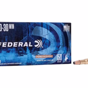 Federal Power-Shok 30-30 Winchester Ammo 150 Grain Jacketed Flat Nose