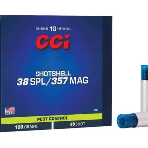 CCI Shotshell 38 Special Ammo 100 Grain Lead Shot #9 Shot