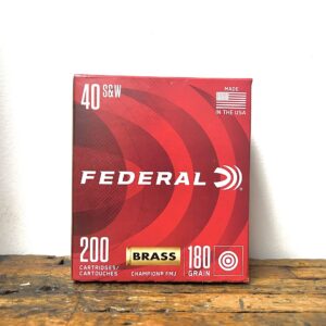 Federal Champion 40 S&W Ammo 180 Grain Full Metal Jacket