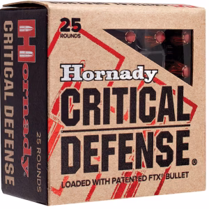 Hornady Critical Defense 9mm Luger Ammo 115 Grain Hornady FTX Polymer Tip