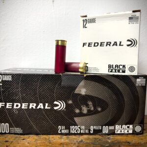 Federal 12 Gauge 00 Buck 9 Pellets BLACK PACK