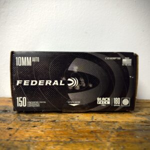 Federal 10mm AUTO Ammo 180 Grain FMJ BLACK PACK