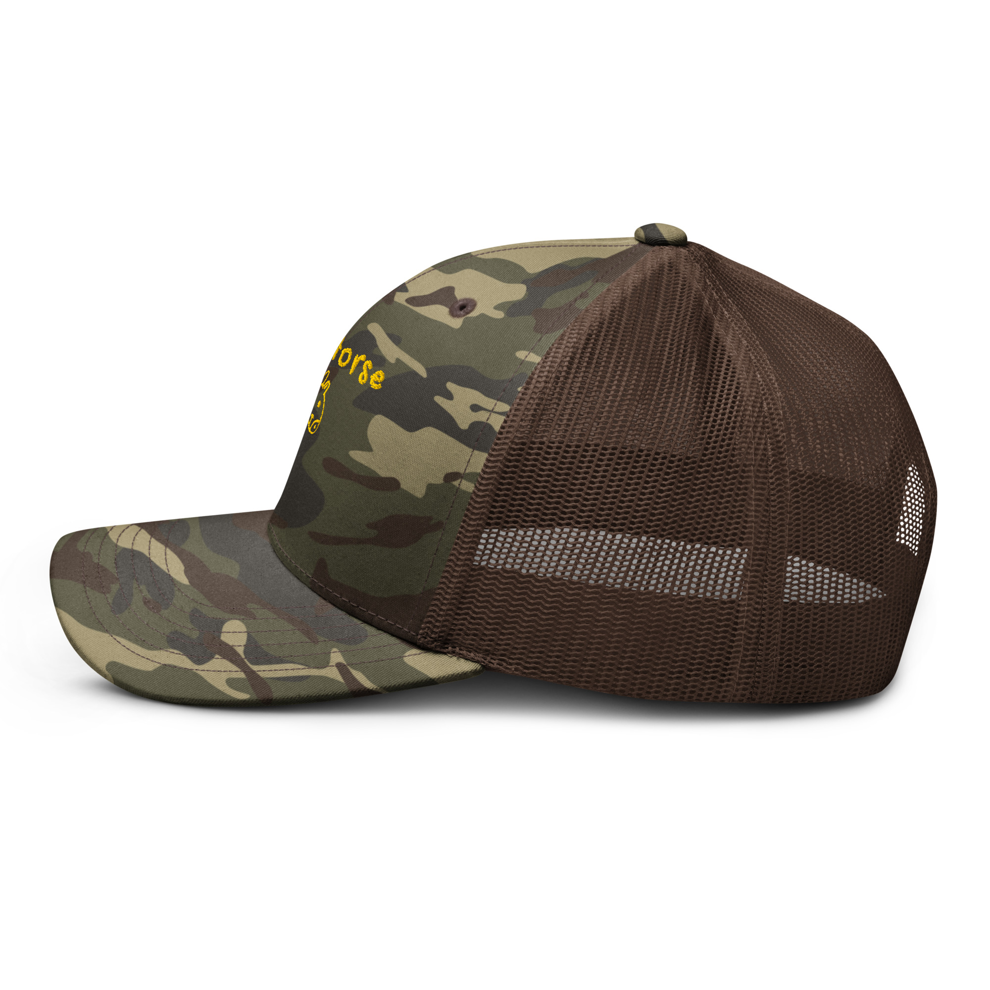 Hobby Horsing Trucker Hat - Camo - Image 5