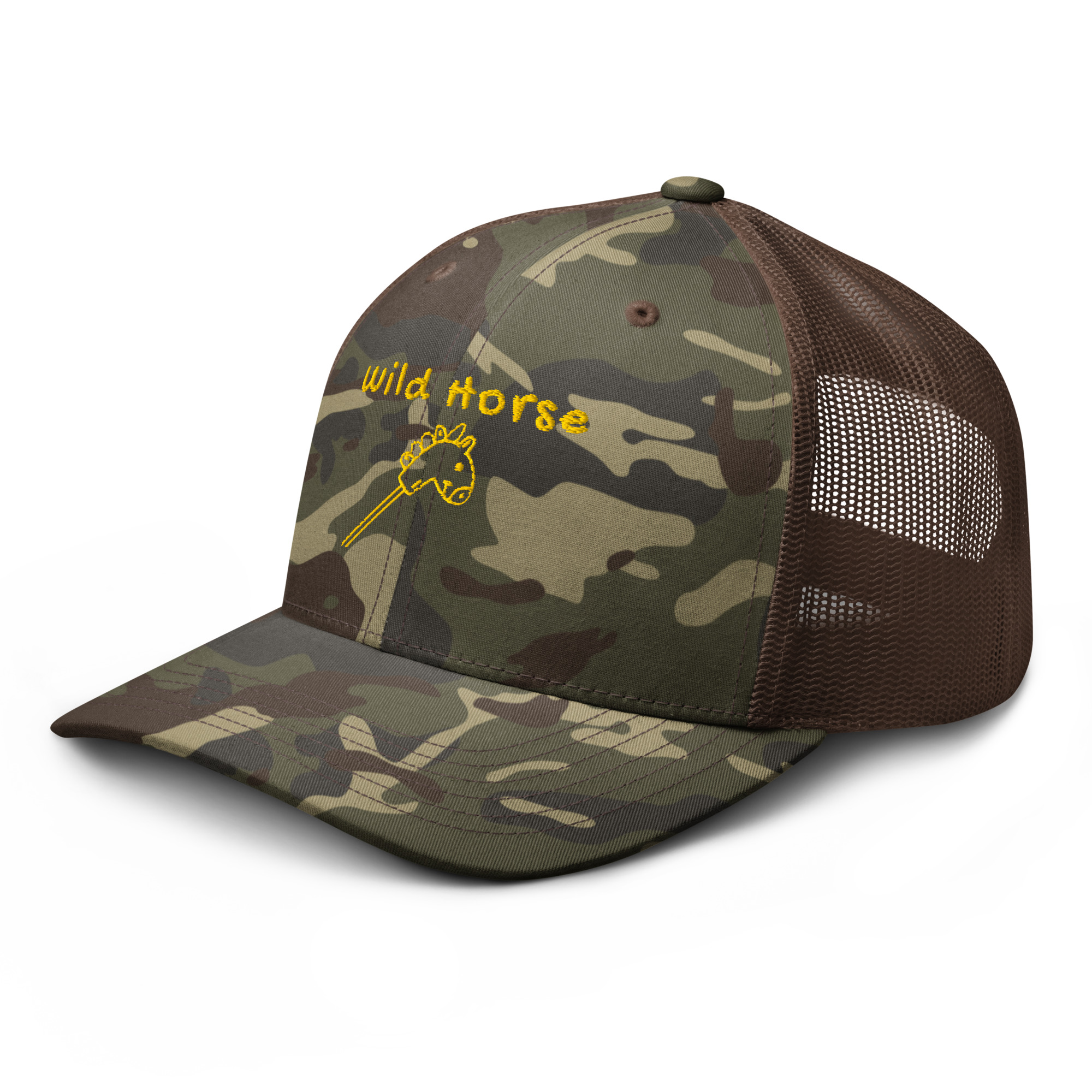 Hobby Horsing Trucker Hat - Camo - Image 3