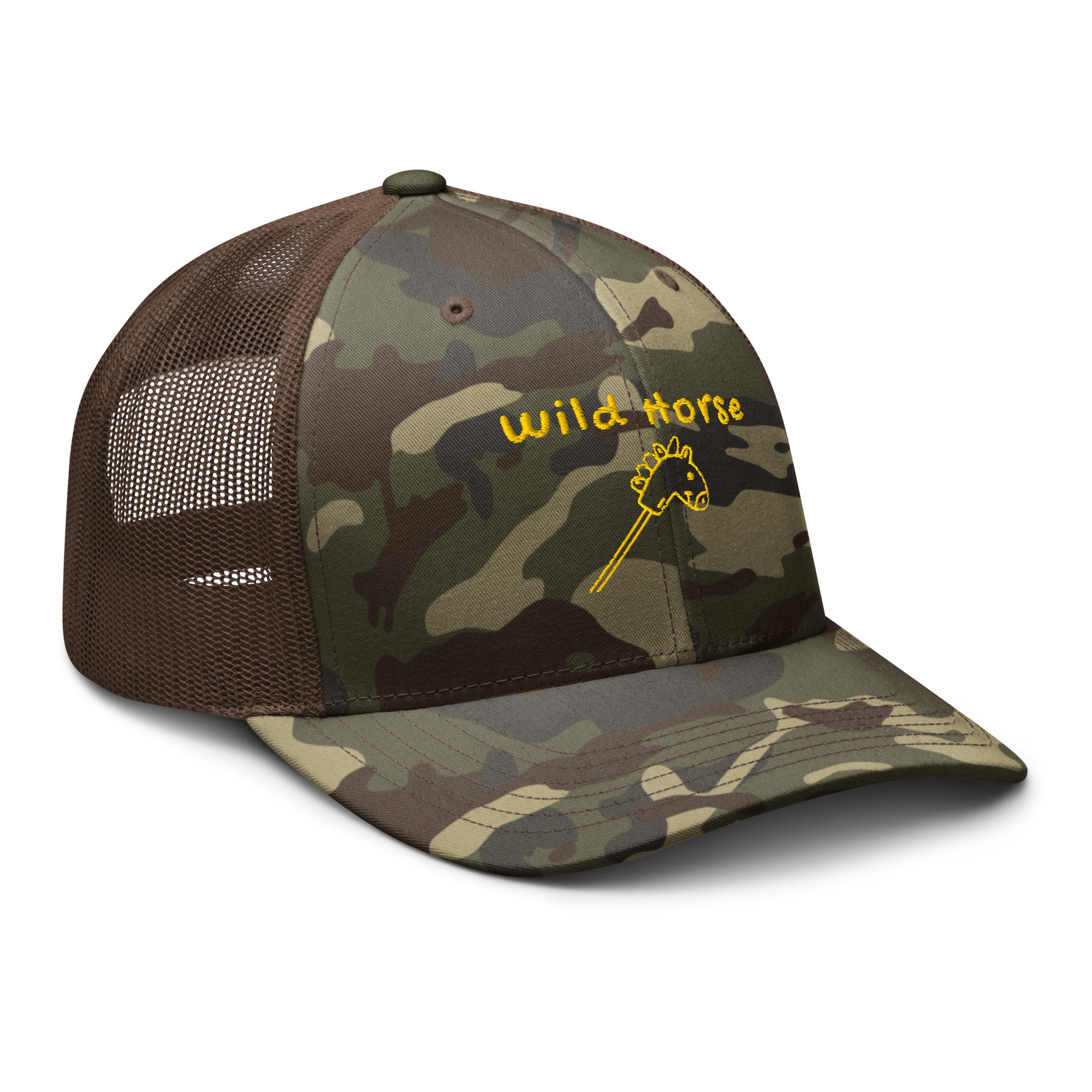 Hobby Horsing Trucker Hat - Camo - Image 4