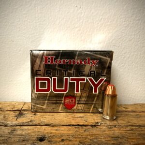 Hornady Critical Duty 45 Auto +P Ammo 220gr FlexLock Polymer Tip