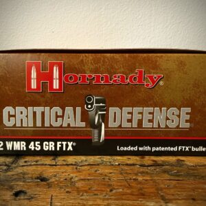 Hornady Critical Defense 22 Magnum Ammo (WMR) 45gr FTX