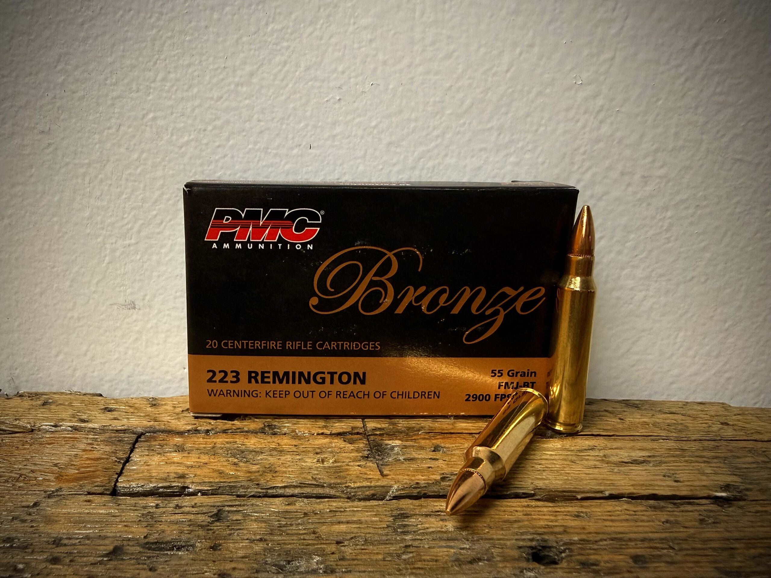 PMC Bronze 223 Remington Ammo 55gr FMJ