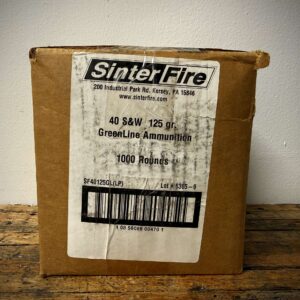 SinterFire GreenLine 40 S&W Ammo 125gr Frangible Flat Nose