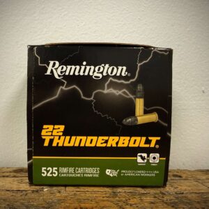 Remington Thunderbolt 22LR Ammo 40gr Round Nose 525rd Boxes